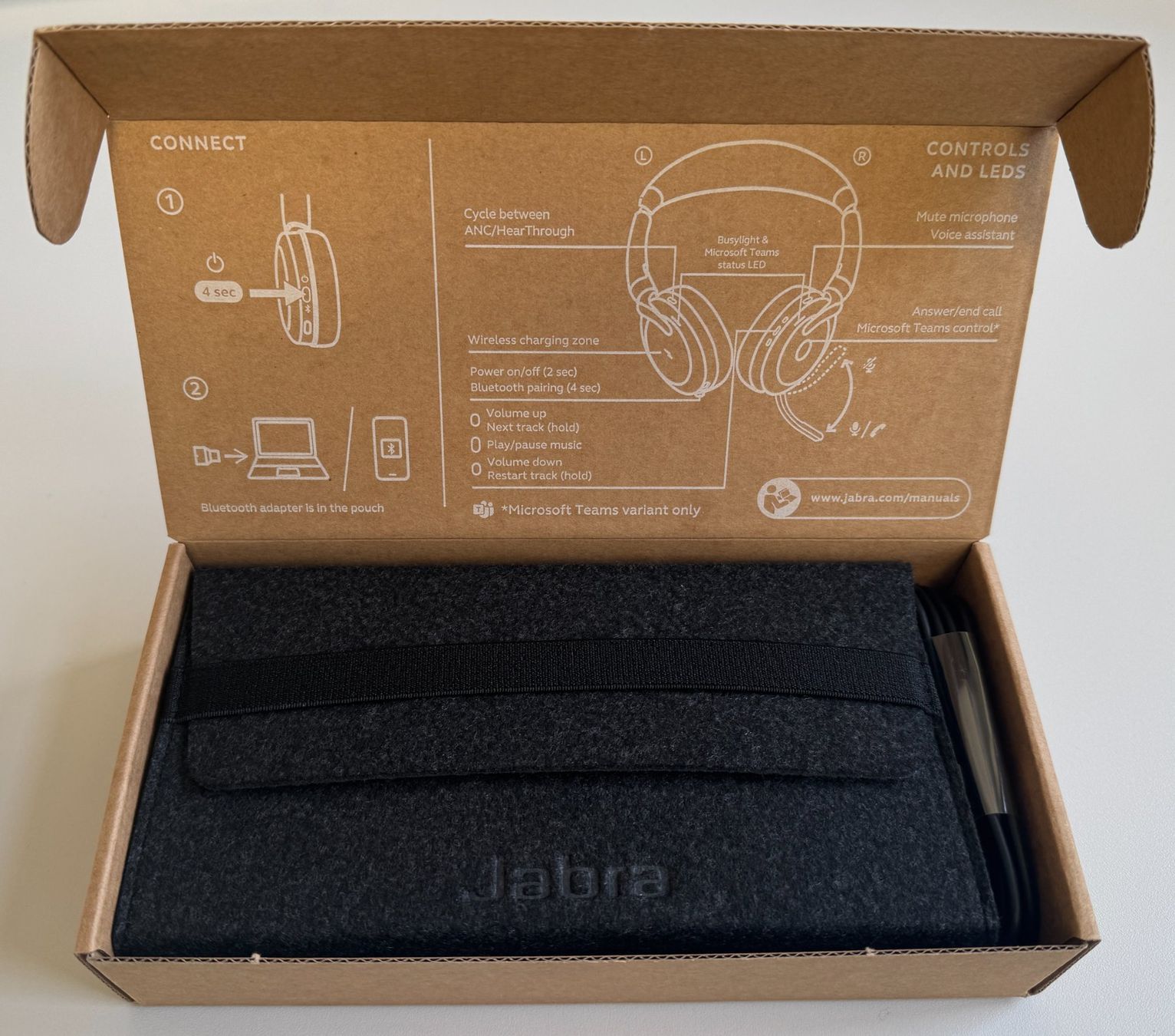 Jabra Kopfhörer: Jabra Evolve2 65 Flex MS Headset, Wireless, Bluetooth – Neu und originalverpackt aus Winterthur von YaV 3