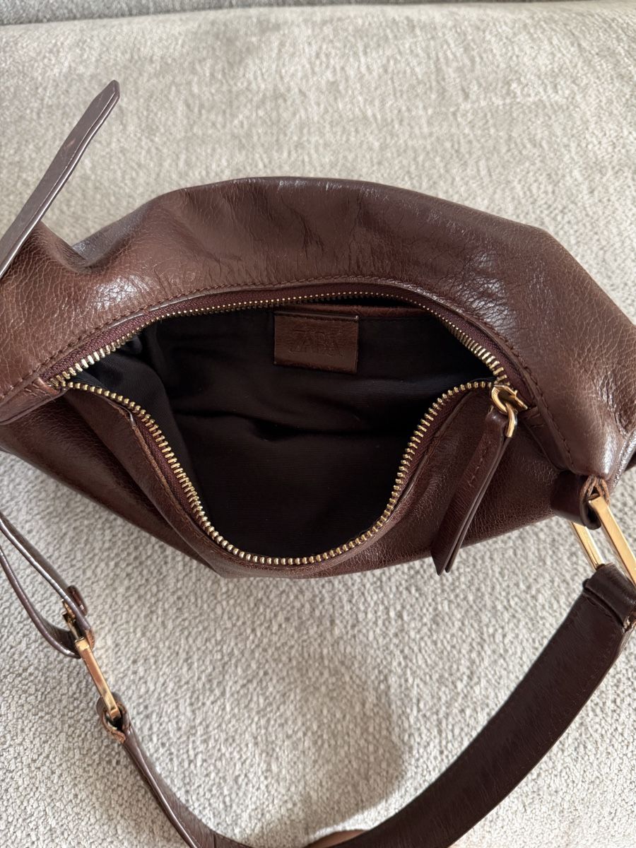 Zara Borse da donna: Sac à main en cuir marron – Usato da Giffers venduto da Ws.b 2