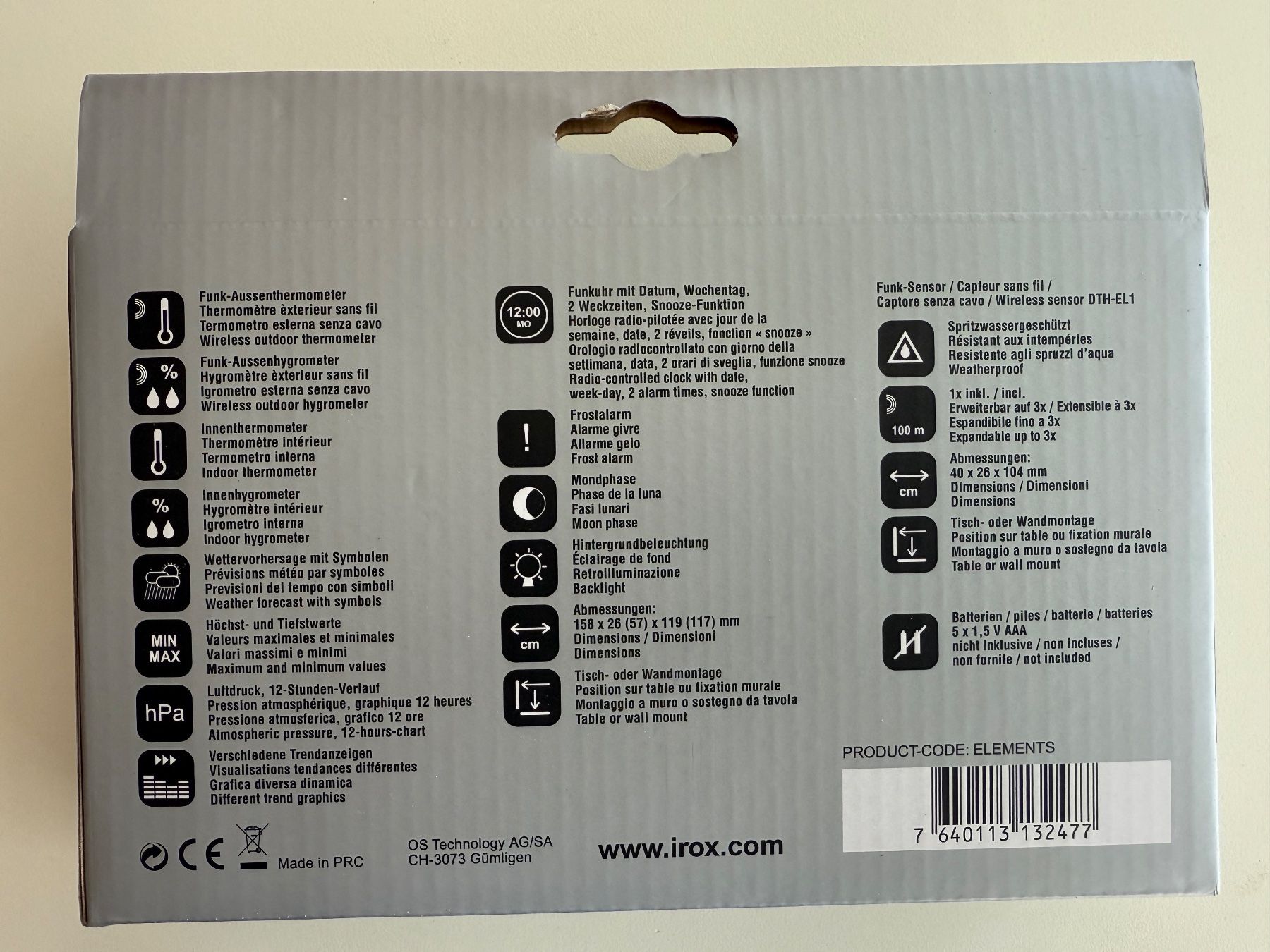 Sonstiges für Haushalt & Wohnen: Station météo sans fil IROX – Neu und originalverpackt aus St-Gingolph von GoldenKeys 2