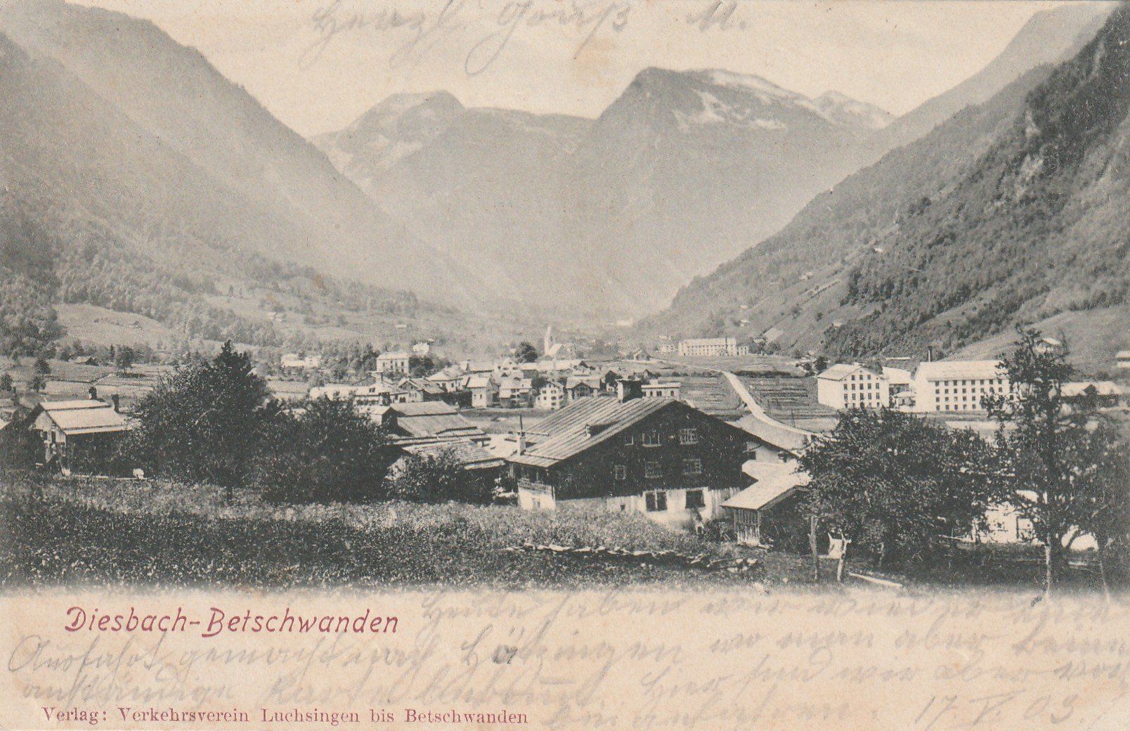 Cartoline postali: Diesbach - Betschwanden – Usato da Rorschacherberg venduto da fratovi2
