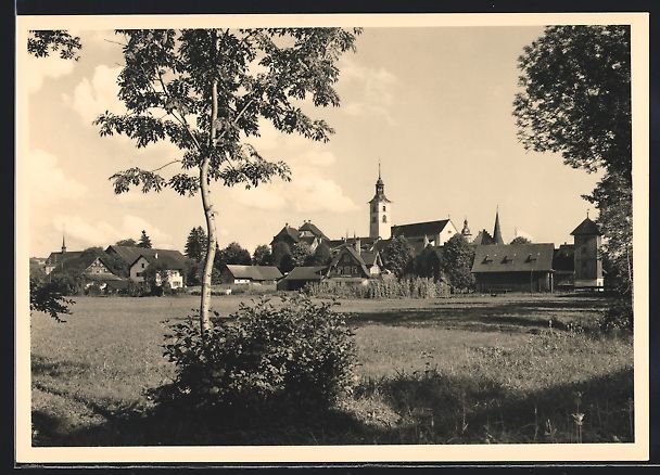 Ansichtskarten: AK Sursee, Ortspartie mit Kirche – Gebraucht aus Berlin von bartko-reher