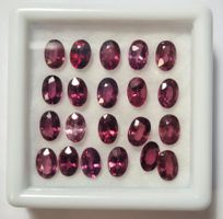 21 Rhodolith Granate | 14 ct Total | Natürlich Unbehandelt