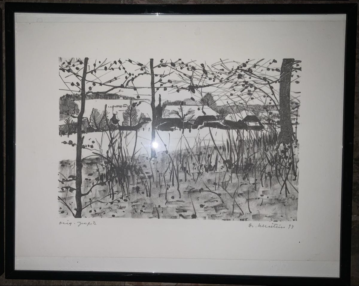 Grafica & Litografie: Original Grafiken von Hans Scheitlin, Winterlandschaften – Usato da Zollikon venduto da Moira55 4
