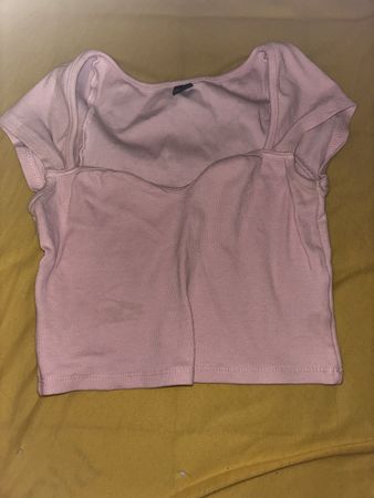 Top rose à manches courtes - Taille XS