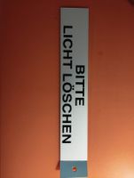 Vintage "Bitte Licht löschen" Schild - Neu & Original 💡