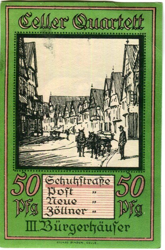 Billets de banque: Notgeld "50 Pfennig. Celle 1922" – D'occasion à Basel par Butsch5