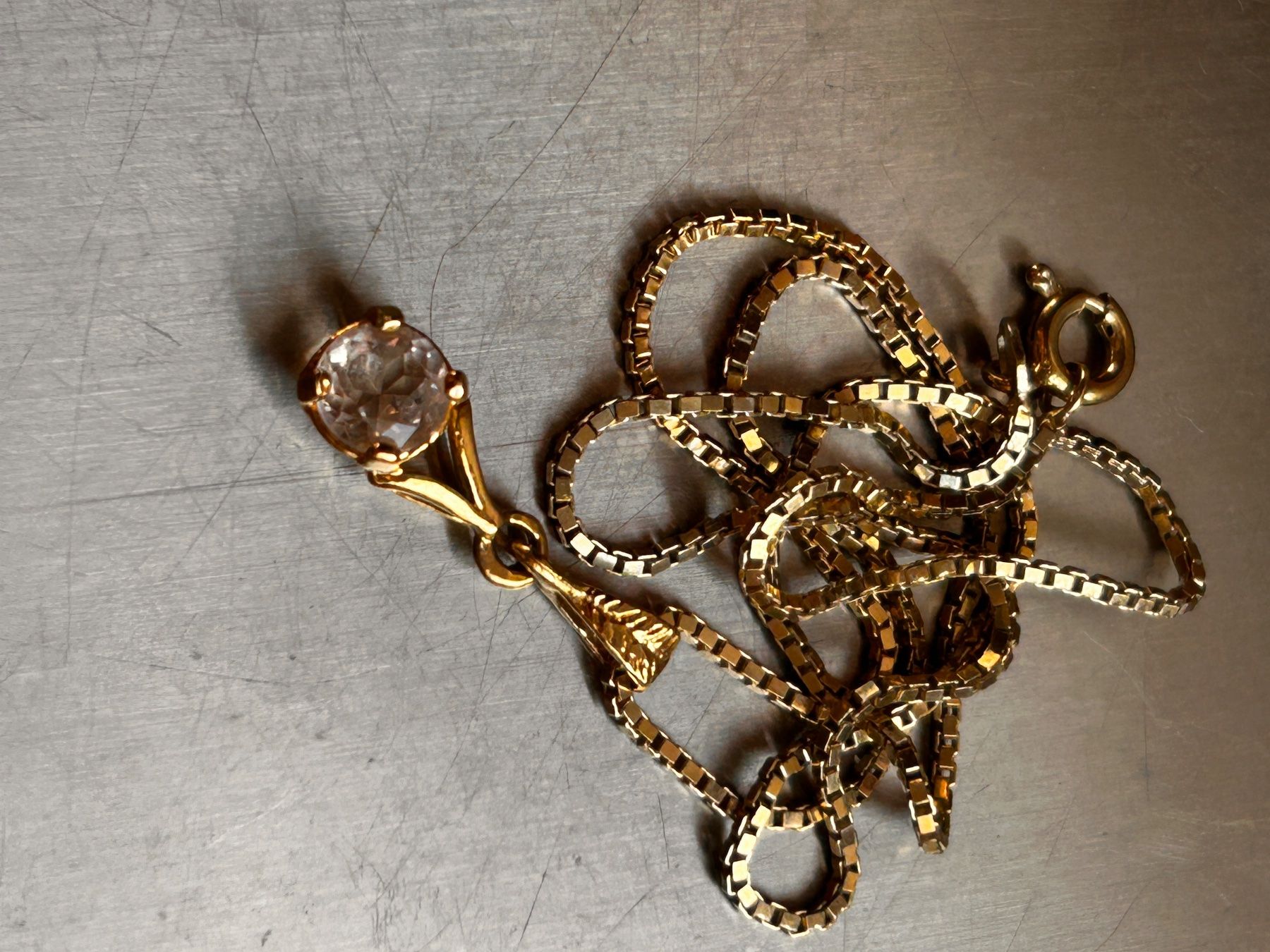 Catenine: Silberkette Golden WHITE STONE CLASSIC – Usato da Basel venduto da bellespirit 8