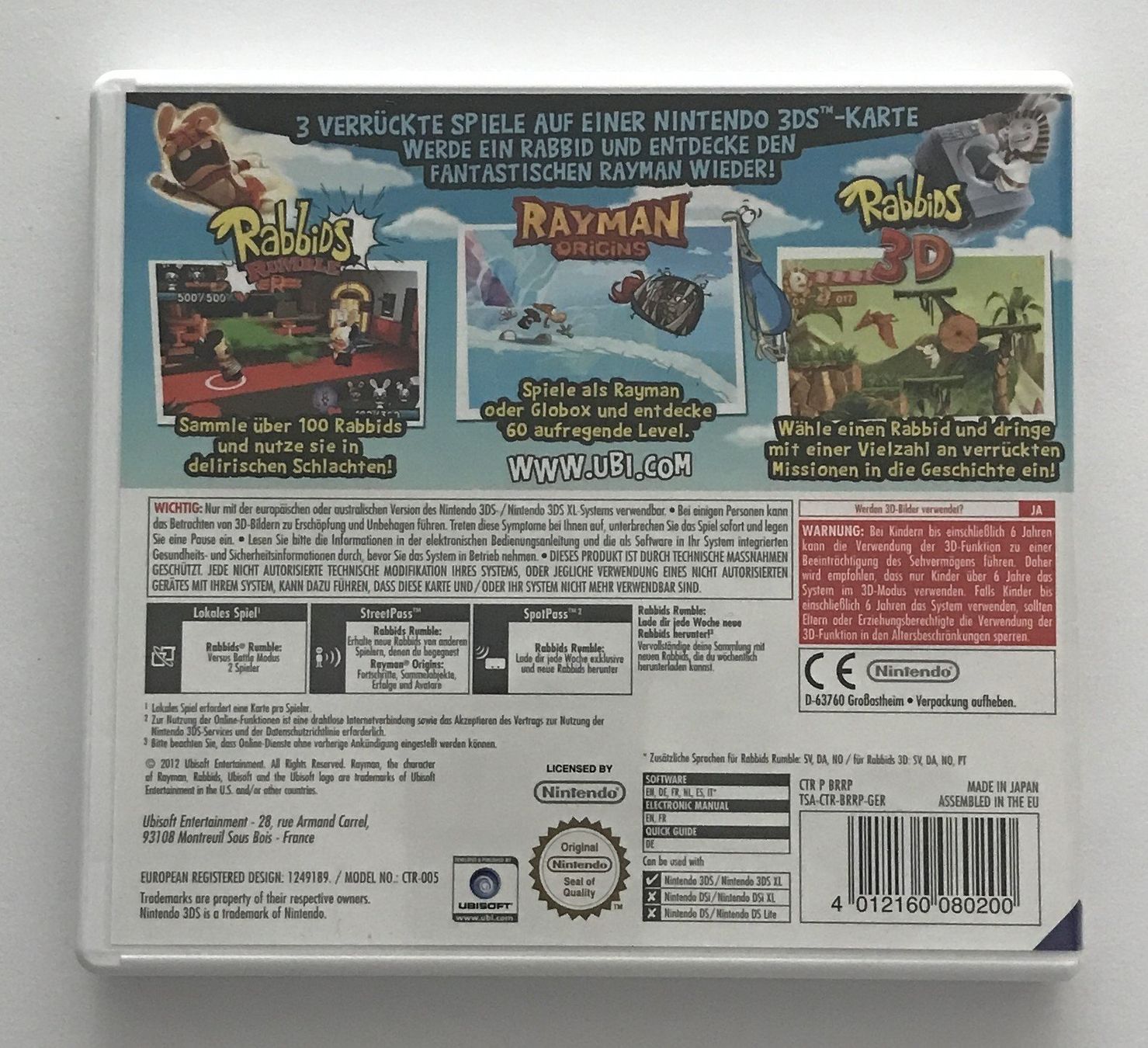 Spiele: 3DS - Rayman and Rabbids Family Pack – Gebraucht aus Allschwil von Bullach 2