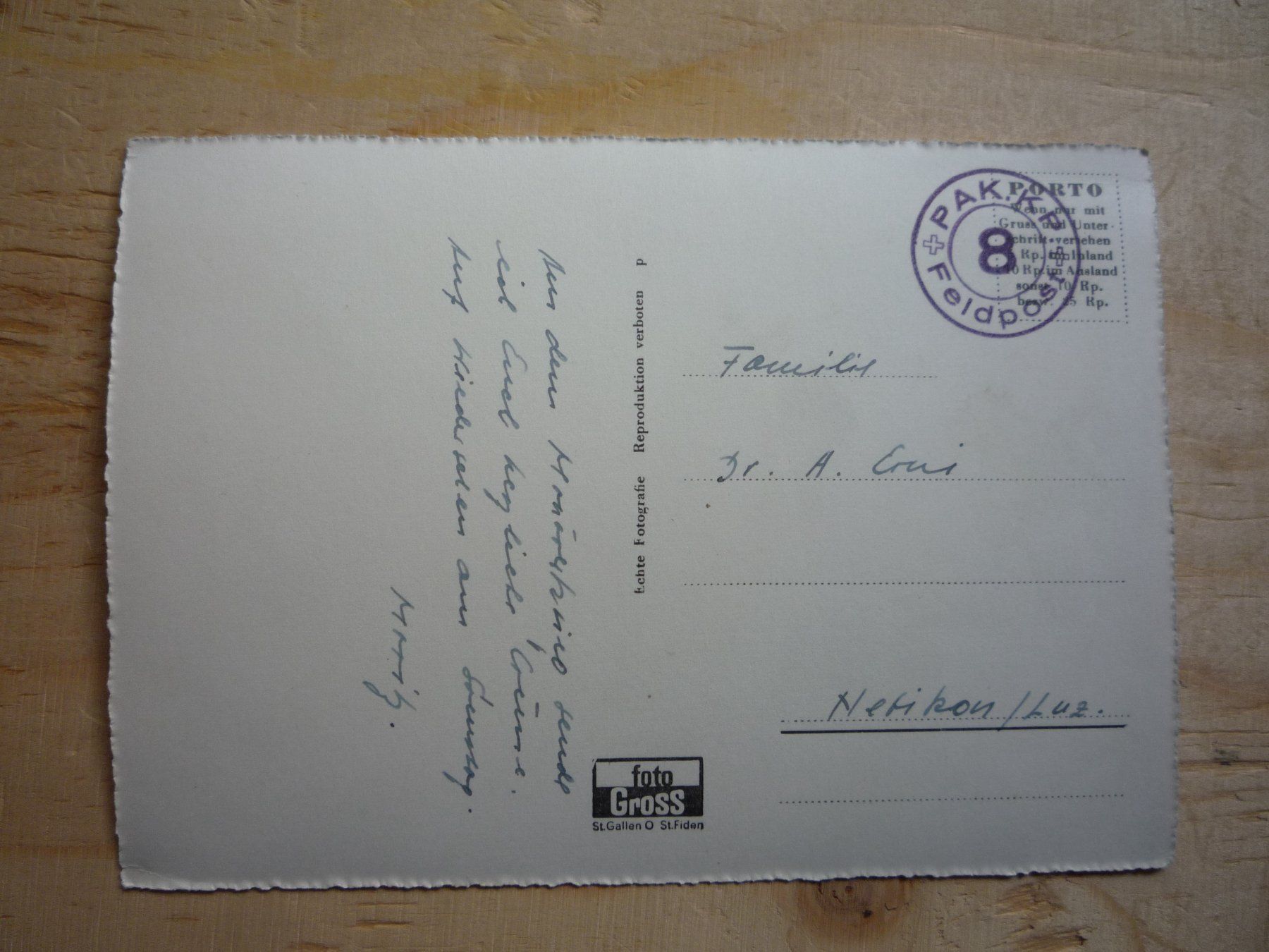 Cartoline postali: Sirnach Thg. mit Säntis, Feldpost – Usato da Rieden SG venduto da Brockehuesli 1