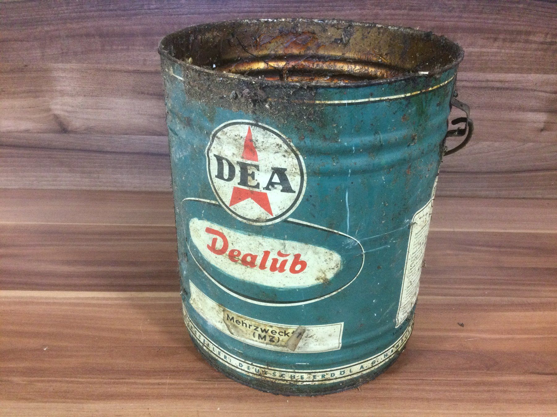 Insegne: Antiker DEA  Fett Eimer ohne Deckel – Usato da Wangen SZ venduto da kuriosum12 3