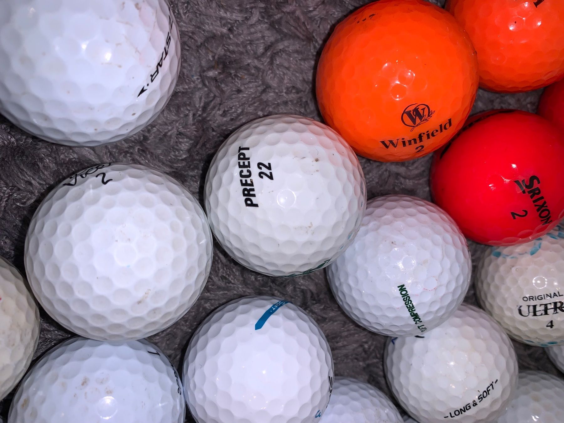 Palloni: 100 Golfbälle weiss/orange-rot gebraucht – Usato da Münchenbuchsee venduto da Dreamaction67 2