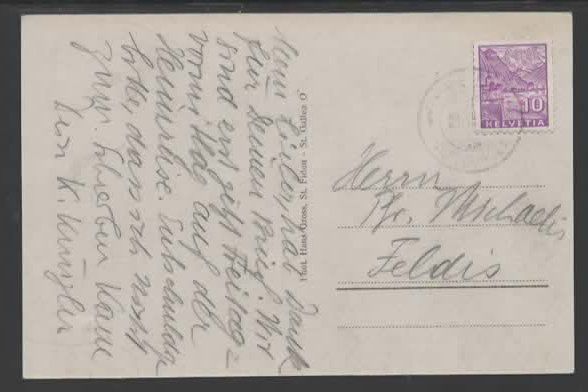 Cartoline postali: ST. GALLEN Sfiftsbibliothek   N – Usato da Ruggell venduto da Masescha 1
