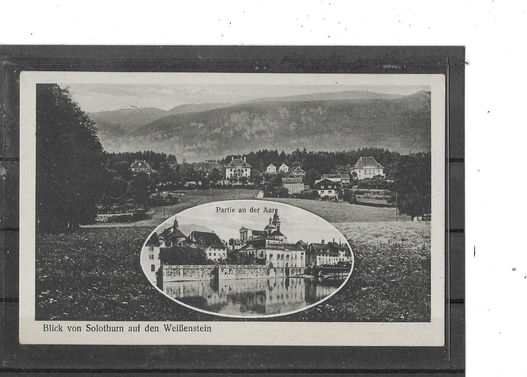 Cartoline postali: SO Blick von Solothurn auf den Weissenstein – Usato da Schocherswil venduto da Wilare