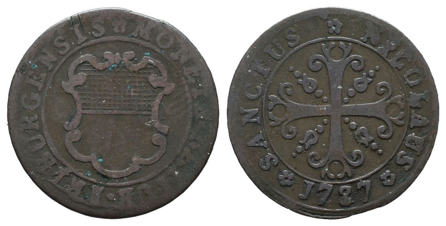 Tutti le monete: Freiburg  Kreuzer 1787   /2789 – Usato da Trimbach venduto da Solothurn1