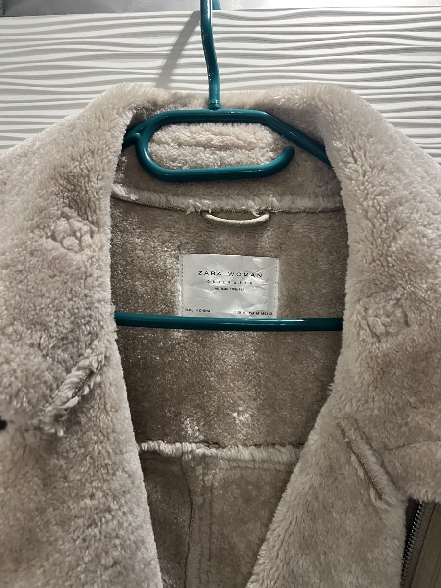 Zara Jacken: Zara Beige Pilot Jacket – Neu (gemäss Beschreibung) aus Aarau von ladyinretro 2