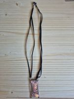 Collier en argent cordon noir état bon