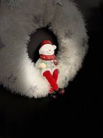  Weihnachts-Kranz mit Keramikfigur, diverse Modelle