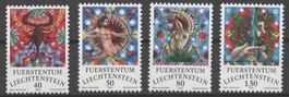 Liechtenstein 1978 Satz Tierkreiszeichen III Nr.  654- 653**