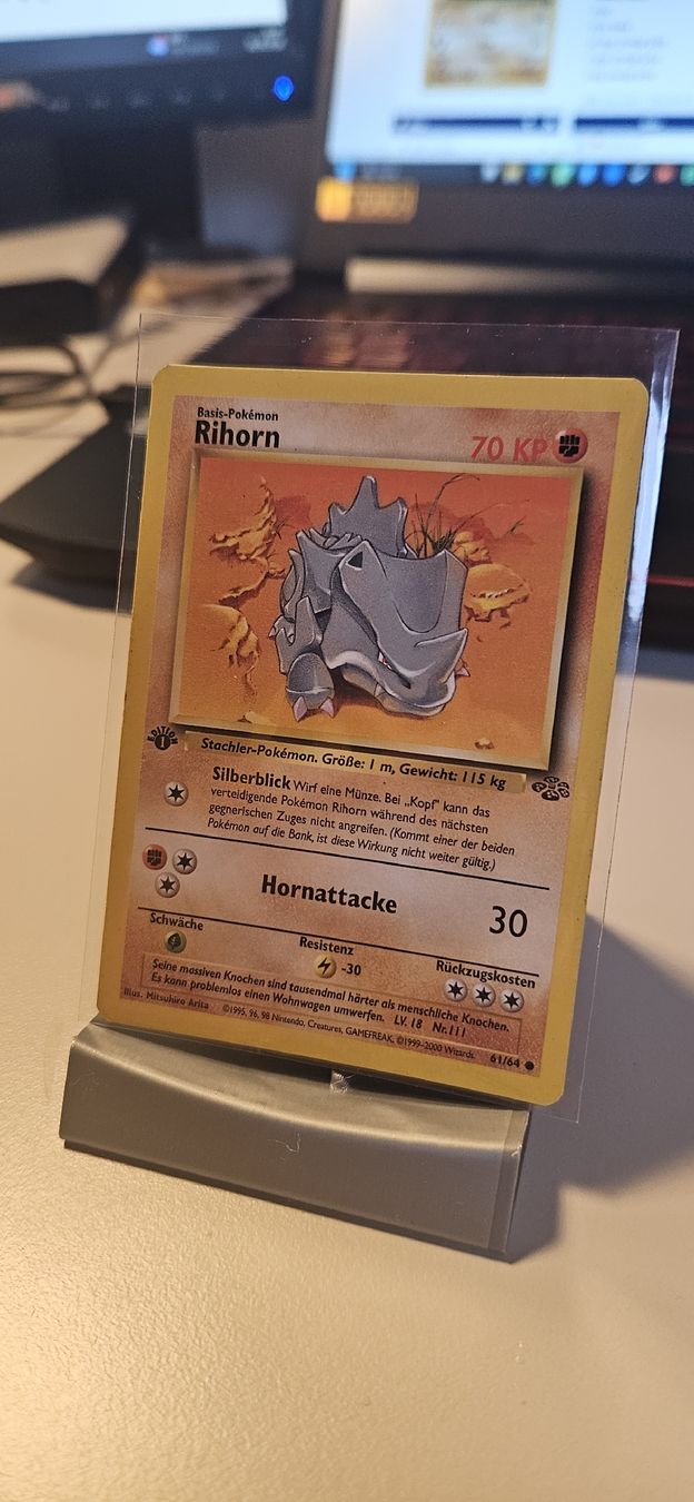 Pokémon Sammelbilder & Trading cards: Rihorn 61/64 1st Edtion, Pokemon – Gebraucht aus Belp von Ginus85