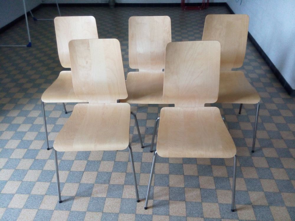 5 Stück IKEA Stuhl Gilbert stapelbar Kaufen auf Ricardo
