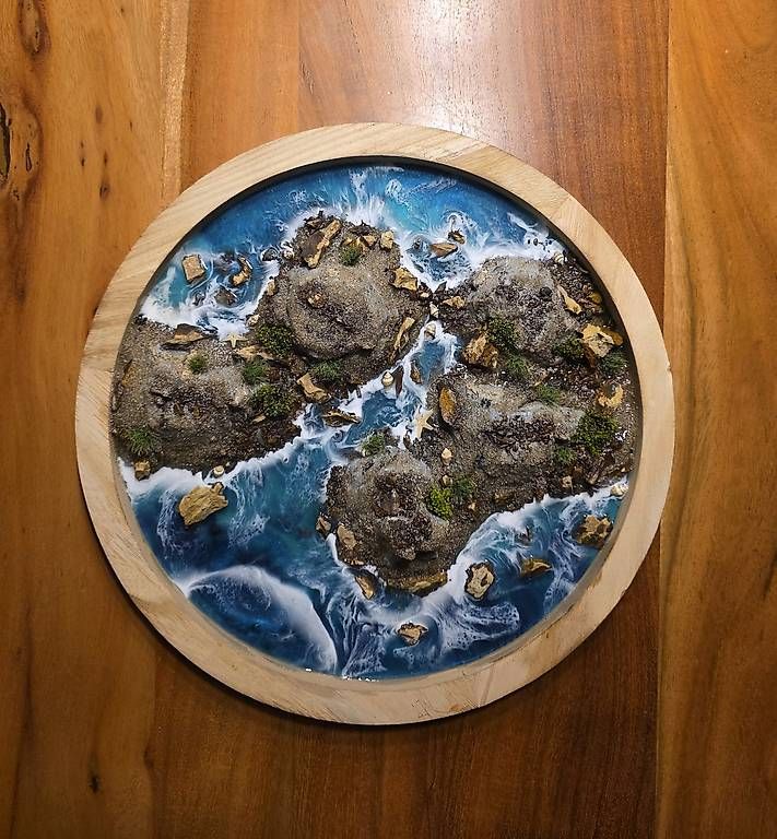 Foto & Immagini: Epoxidharz Wandbild Islands  – Usato da kloten venduto da Hoeni1990