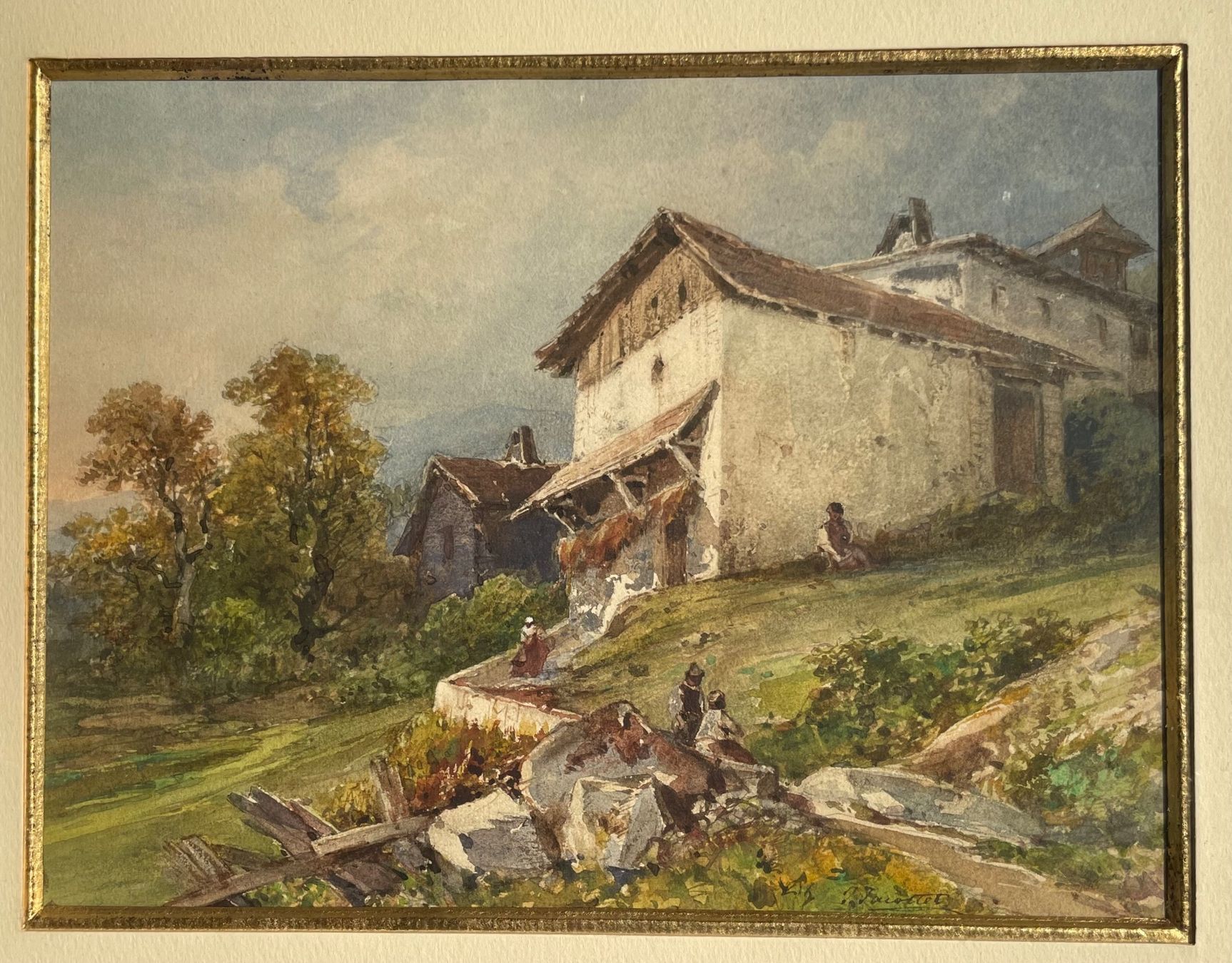 Tableaux: J. Jacottet aquarelle Pyrénées – D'occasion à Biel/Bienne par Galaq 3