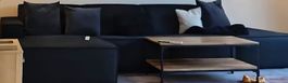 Ecksofa schwarz guter Zustand