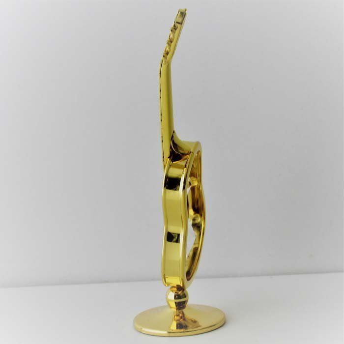 Swarovski Statuette: Gitarre mit Swarovski Elements Vergoldet – Nuovo e nell'imballaggio originale da Stein am Rhein venduto da Vitrum8260 3