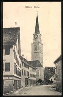 Bülach, Ortspartie mit Blick zur Kirche