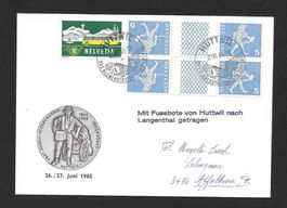 Sonderbrief Gedenkmarsch Huttwil - Langenthal 27.6.1965