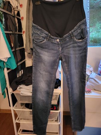 Jeans Umstandmode C&A Grösse 40 blu denim