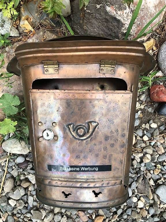 Sonstiges für Haushalt & Wohnen: Handgemachter Schweizer Briefkasten Kupfer – Gebraucht aus Arni BE von CaraVanFan