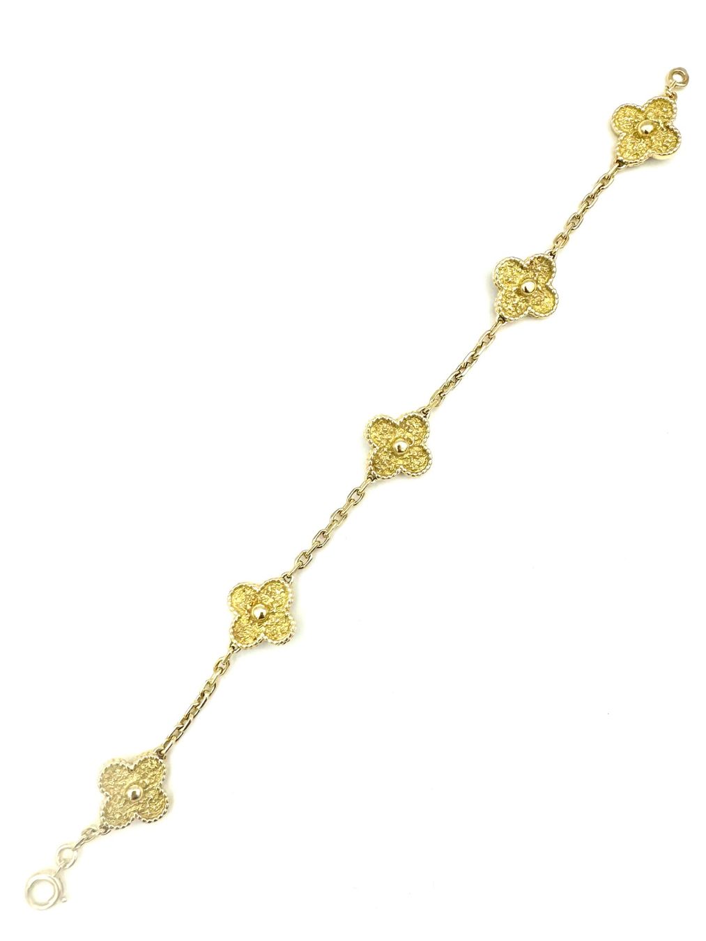 Van Cleef Bracciali & Braccialetti: VAN CLEEF. Collection "Vintage Alhambra", bracelet or jaune – Usato da Renens VD venduto da Diademe.sarl