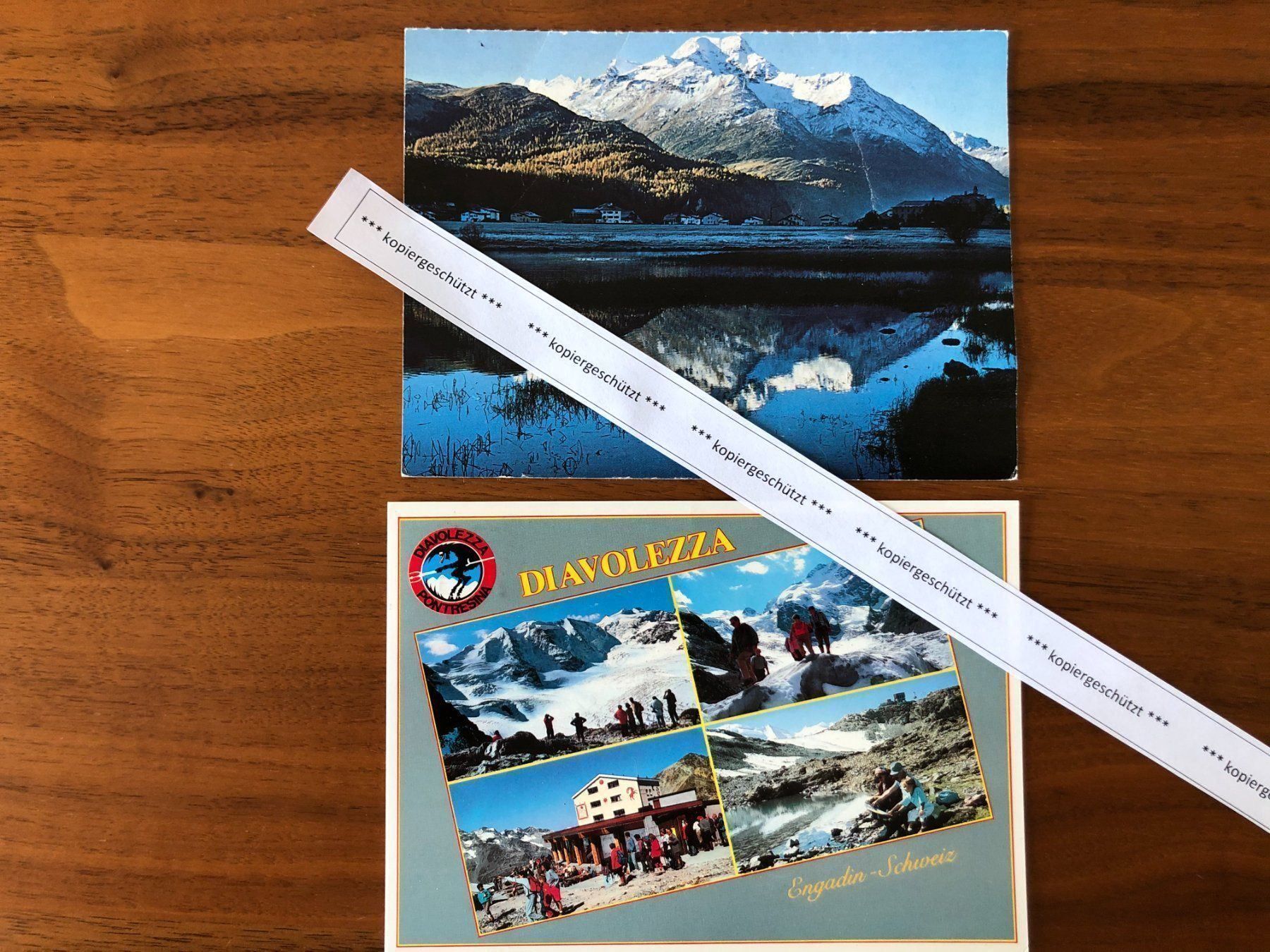 Cartoline postali: Diavolezza Pontresina, Silsersee AK – Usato da Hefenhofen venduto da Bierinder
