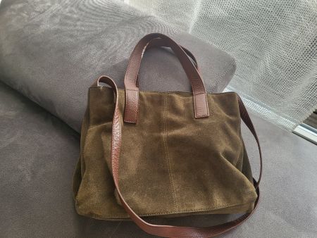 Tasche aus Velours Naturleder