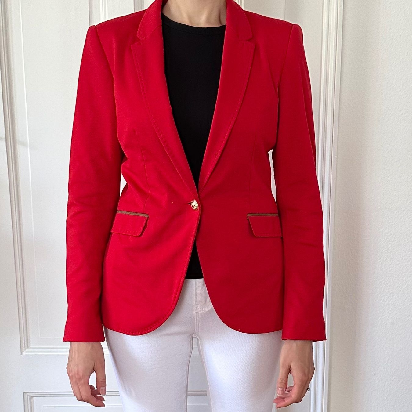 Zara Giacche: Blazer Zara Rot Goldknöpfe Gr. S – Nuovo (secondo la descrizione) da La Tour-de-Peilz venduto da tinazi 1