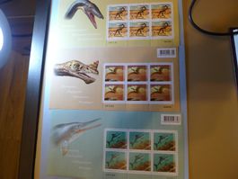 2010, 3 Kleinbogen DINOSAURIER Postfrisch 1359-1361