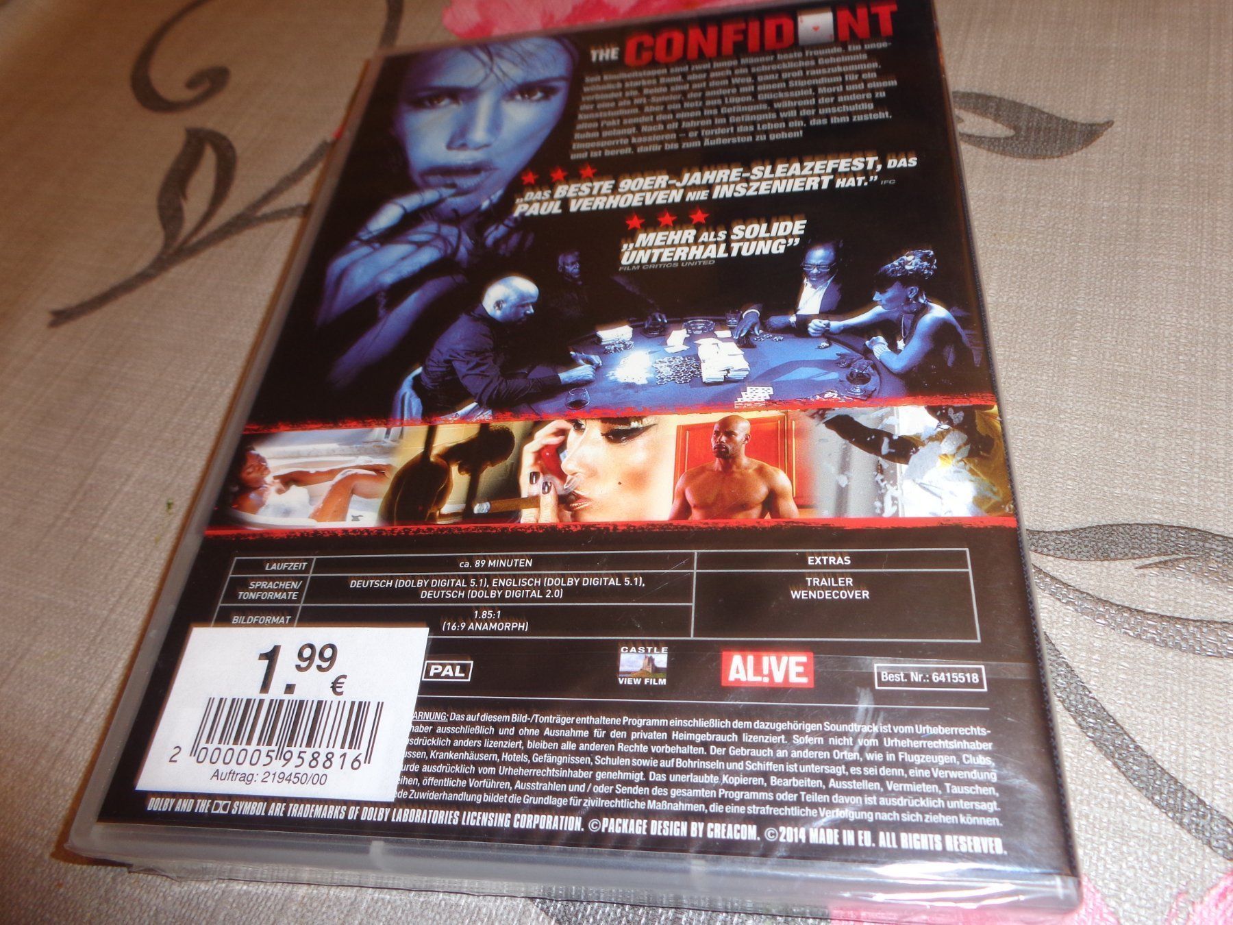 Tutti i DVDs: The Confidant DVD NEUWARE – Nuovo e nell'imballaggio originale da Olten venduto da Disc-Verkauf 1