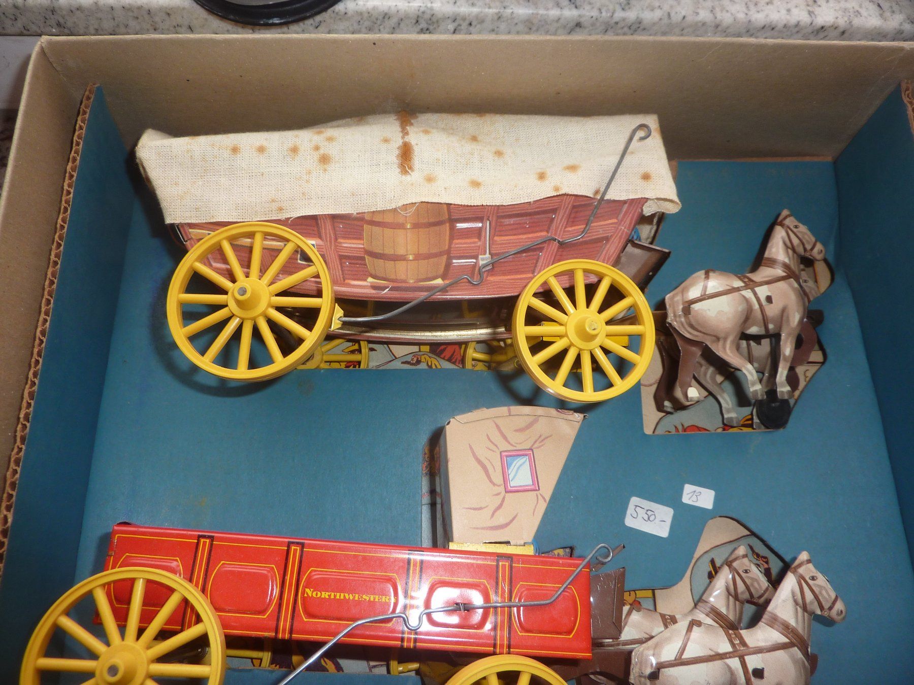 Giocattoli: EARLY AMERICAN TRANSPORTATION SET – Nuovo e nell'imballaggio originale da Balsthal venduto da bouteliee 7