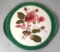 Herbolzheim Tortenplatte plat tourte Ø 32 cm vintage Rosa