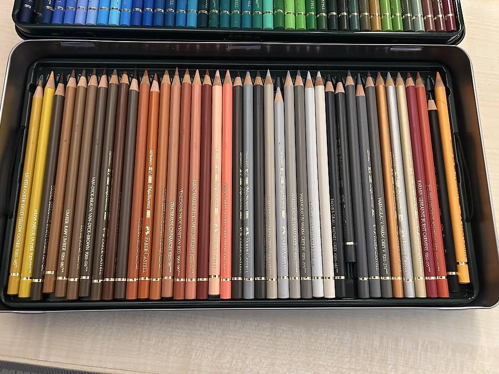 Bleistifte, Farbstifte & Kreide: 110+ Faber-Castell Polychromos Farbstifte – Gebraucht aus Bettingen von Pitagyros 3