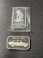 (37) 2x Silberbarren Argor Heraeus und Edelmetall Art 2 Stüc