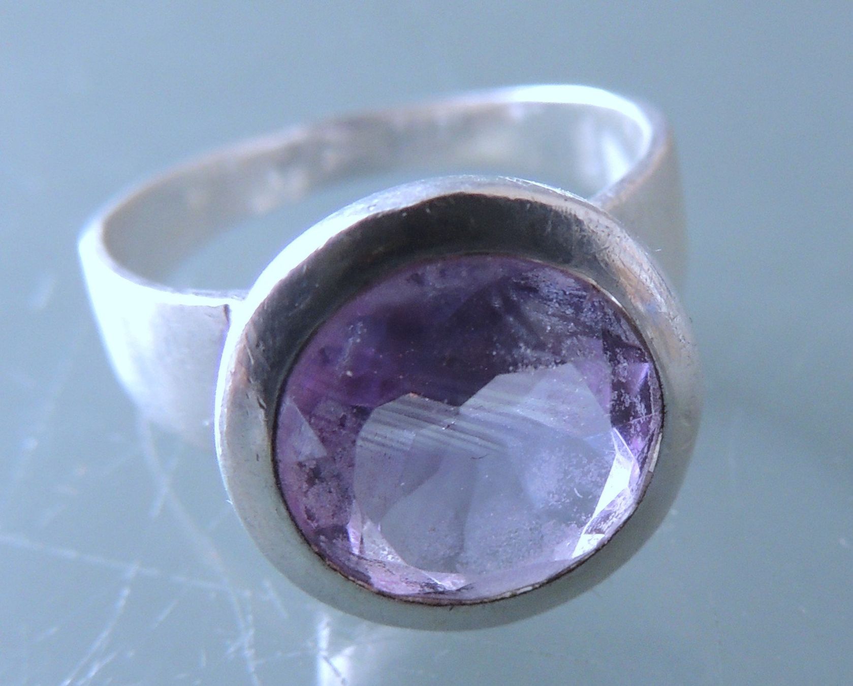 Anelli: Amethyst Silber 925 Fingerring Gr. 54 – Usato da Waldenburg venduto da schaller707