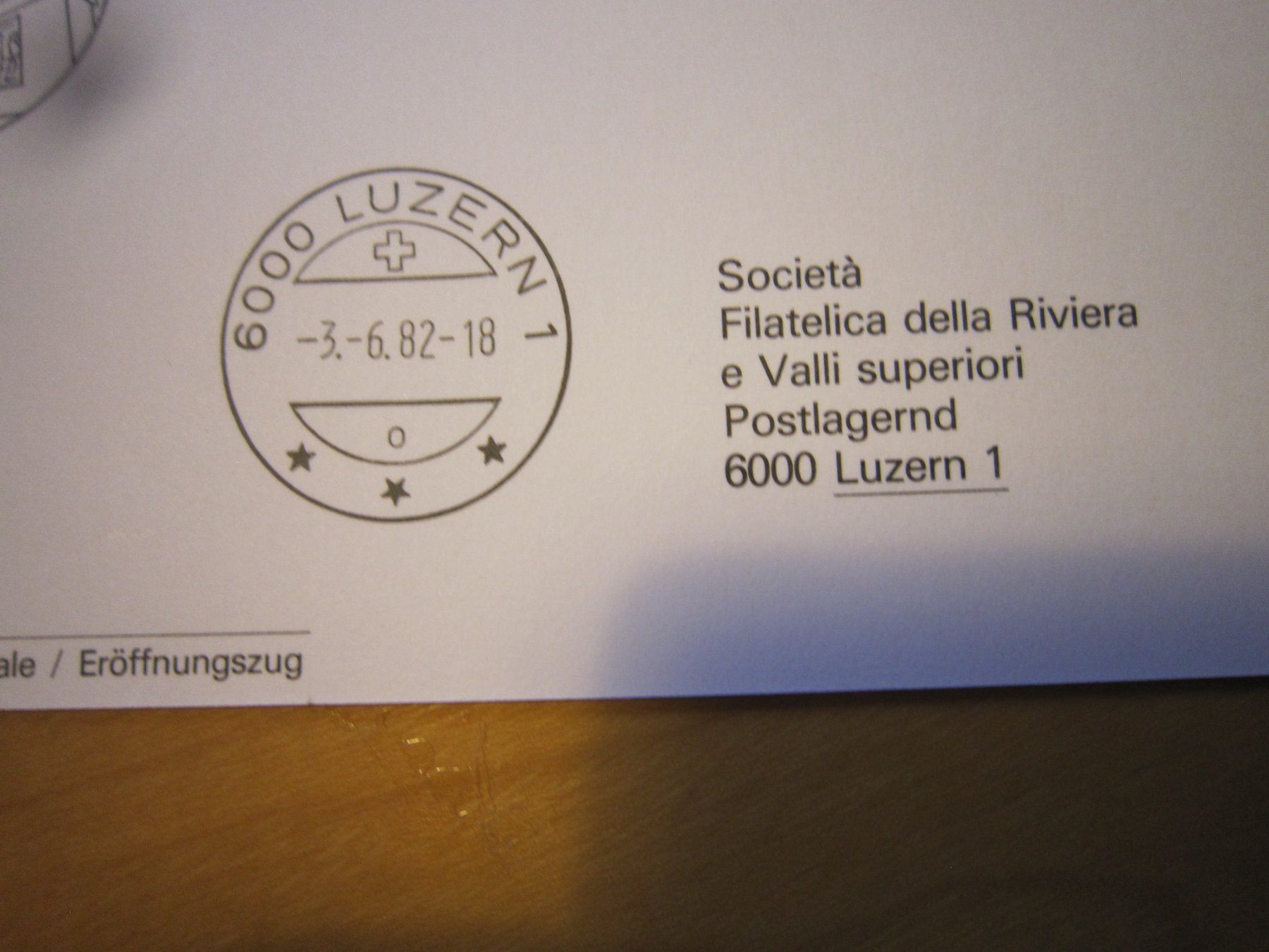 Tutti i francobolli: Lot A 1982 Airolo Luzern – Usato da Gordola venduto da Polentaefung 3