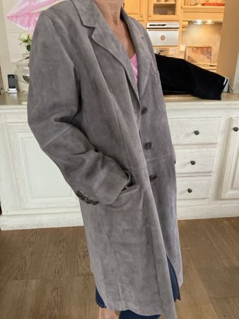 Gerard Darel Paris, Wildleder-Mantel, Grösse 42, Top Zustand