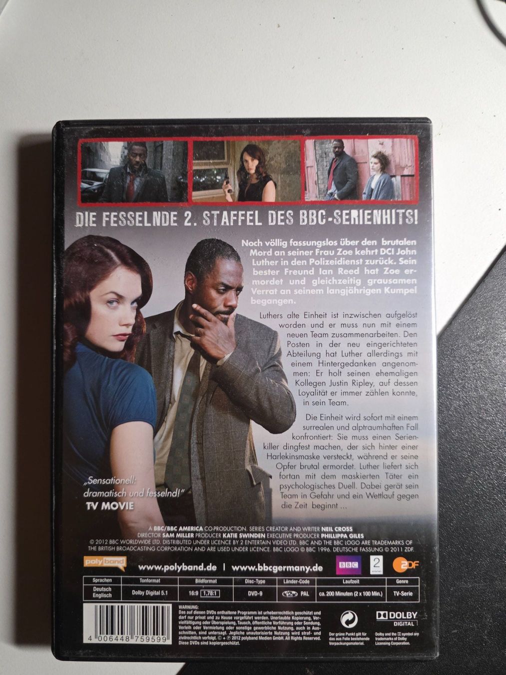 Tutti i DVDs: DVD Luther . Idris Elba - Staffel 2 – Usato da Walterswil BE venduto da Lonitti 1