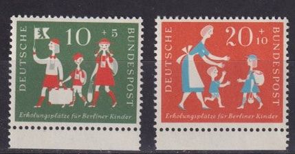 Alle Briefmarken: BRD, Mi 250-251**, KW € 5.00 – Neu (gemäss Beschreibung) aus Langenthal von 1195