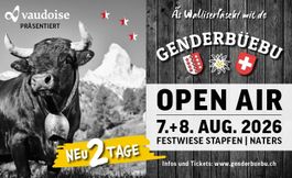 Genderbüebu Open Air Tagesticket Samstag 8. Aug. 2026 Naters