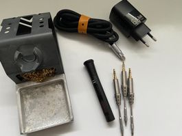 TS80p kleiner Portabler Lötkolben, Netzkabel , Ersatzspitzen