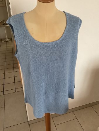Ärmelloser Linen Strick 🧶 Pullover Linara L